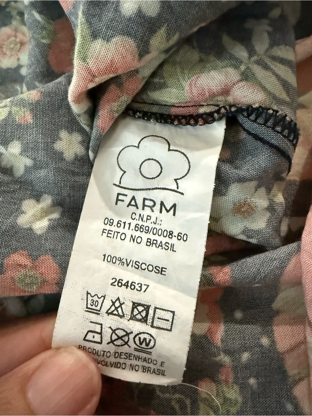 Farm Rio butterfly and floral print halter dress Size Small D94 - Picture 5 of 5